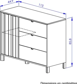 Gami Babyzimmer-Komplettset »SET N°3 CALYPSO« 6 Stk. tlg. Viel Stauraum für eine optimale Organisation.