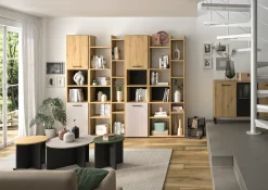 Gami Bücherregal »CRAFT« Bücherregal mit 3 Regalböden und 2 Ablageflächen