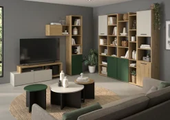 Gami Bücherregal »CRAFT« Bücherregal mit 4 Regalböden und 6 Ablageflächen