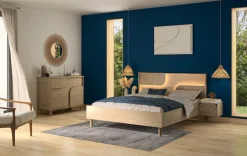 Gami Einzelbett »Galys Bett 160 x 200« Mit Beleuchtetem Kopfteil