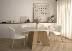 Gami Esstisch »GALEO« Runder Tisch mit 1 Ausziehplatte