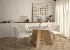 Gami Esstisch »GALEO« Runder Tisch mit 1 Ausziehplatte