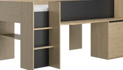 Gami Hochbett »Nael« Hochbett 90 / 200 mit Schreibtisch
