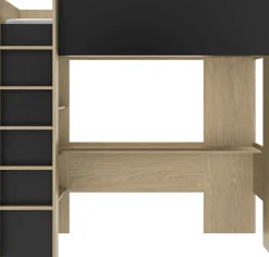 Gami Hochbett »Nael« Hochbett 90 / 200 mit Schreibtisch
