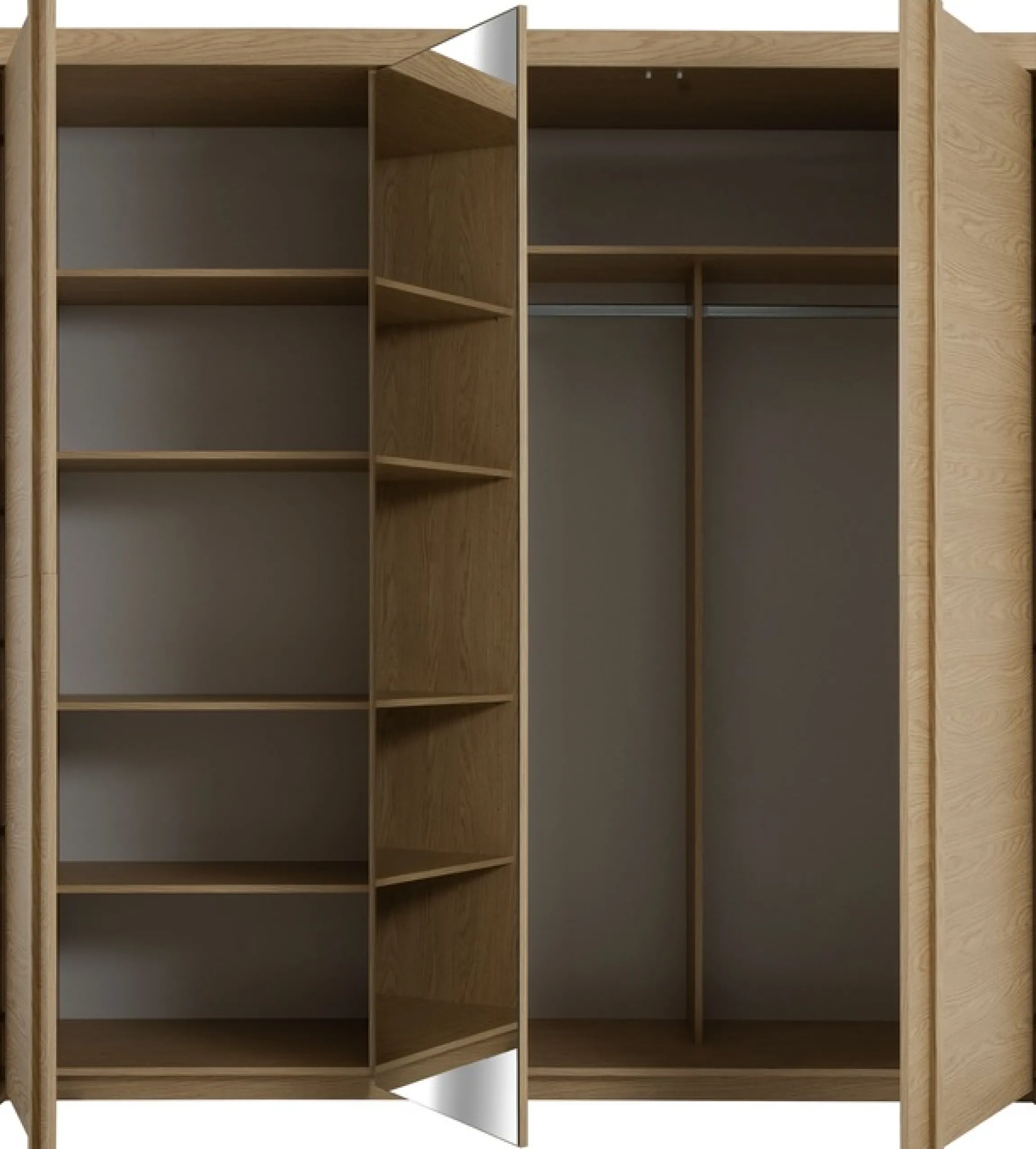 Gami Kleiderschrank »IZADI« Sehr praktisch mit Kleiderstange und Wäschefächern