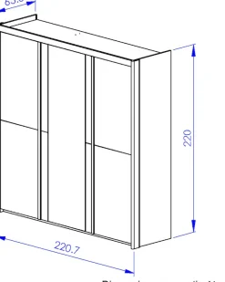 Gami Kleiderschrank »IZADI« Sehr praktisch mit Kleiderstange und Wäschefächern