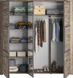 Gami Kleiderschrank »Kleiderschrank 3 Türen, Kinderkleiderschrank« In 2 Farben erhältlich