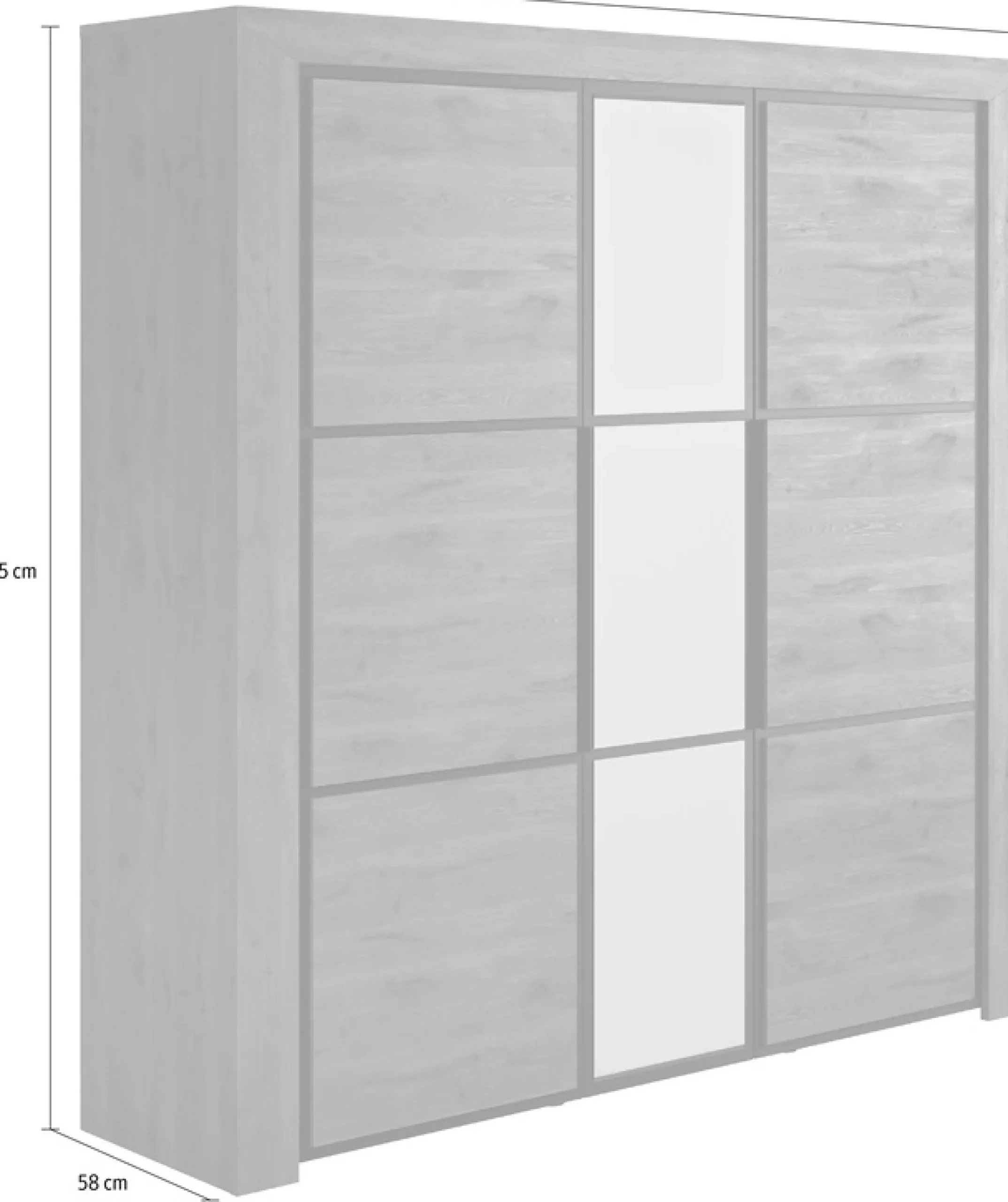 Gami Kleiderschrank »Kleiderschrank 3 Türen, Kinderkleiderschrank« In 2 Farben erhältlich