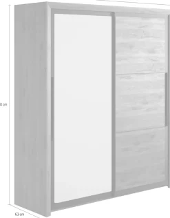Gami Kleiderschrank »Kleiderschrank 2 Türen, Kinderkleiderschrank« In 2 Farben erhältlich
