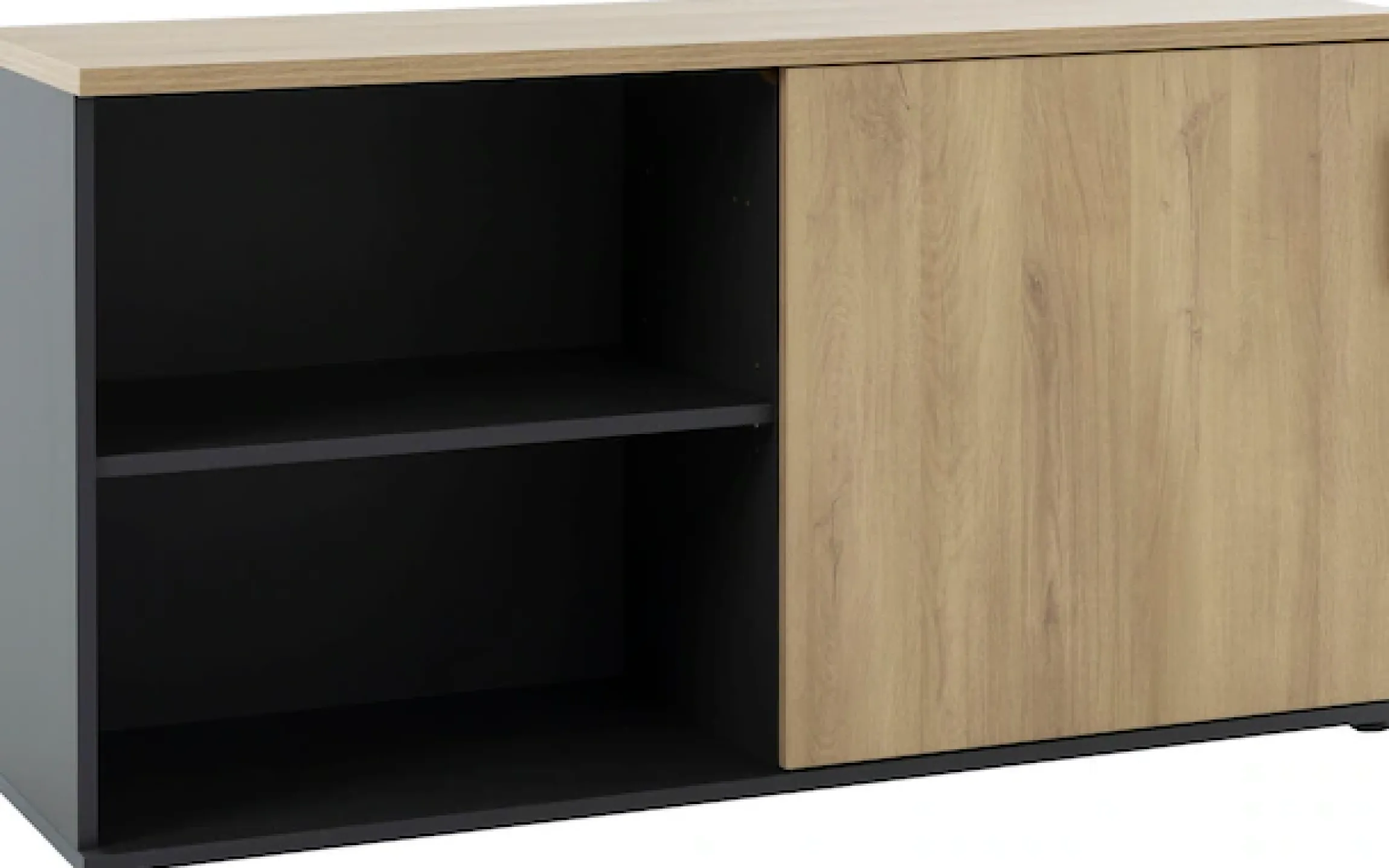 Gami Lowboard »ITALIC« Elegante Credenza, freistehend oder als Schreibtischrücklauf nutzbar