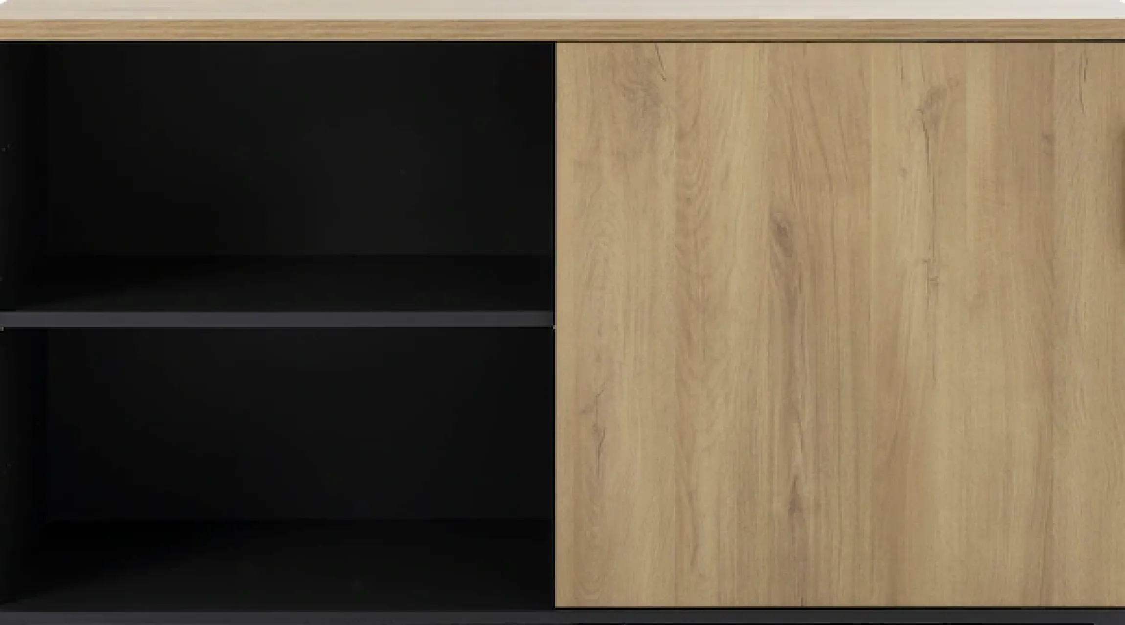 Gami Lowboard »ITALIC« Elegante Credenza, freistehend oder als Schreibtischrücklauf nutzbar