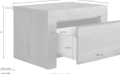 Gami Nachttisch »Brugge« 1 Stk. tlg. Breite 57 cm