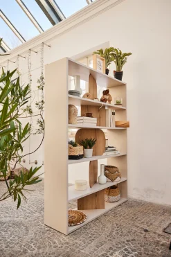 Gami Raumteilerregal »CAIRN« Praktische Bibliothek oder Raumtrennung