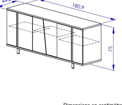 Gami Sideboard »SOLENA« Sideboard 3 Türen