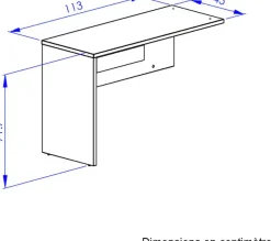 Gami Tischelement »ITALIC« Eine schöne Ergänzung für Ihren Schreibtisch
