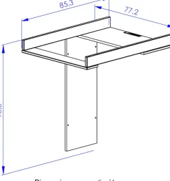 Gami Wickelkommode »Calypso Wickelkommode« bis 100 kg durchdachte Funktionalität – ideal zum Verstauen aller Utensilien. 113 cm