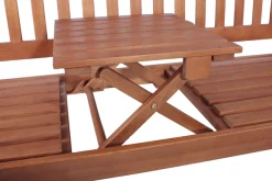 Garden Pleasure Gartenbank »PHUKET« mit hochklappbarem Tisch, BxTxH: 150x63x105 cm