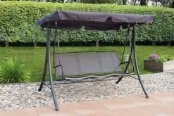 Garden Pleasure Hollywoodschaukel »ANNA« grau/schwarz