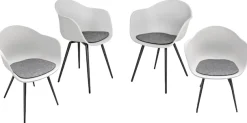 Garden Pleasure Schalenstuhl »ZARA« (Set) 4 Stk.4er Set