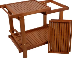 Garden Pleasure Servierwagen »HAYWARD« Eukalyptusholz, 100x60 cm, rollbar
