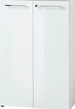 GERMANIA Aktenschrank »GW-Monteria« in 2 Höhen,Türen mit Glas-Auflage, abschließbar, Breite 80 cm, Made in Germany