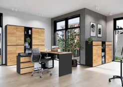 GERMANIA Aktenschrank »Lissabon« 1 Stk. tlg. mit verstellbaren Einlegeböden und grifflosem Design