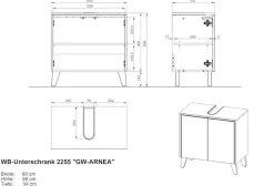 GERMANIA Badmöbel-Set »GW-Arnea« 2 Stk. tlg.
