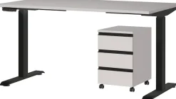 GERMANIA Büromöbel-Set »Lemont« 2 tlg. Set bestehend aus höhenverstellbarem Schreibtisch und Rollcontainer