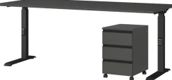 GERMANIA Büromöbel-Set »Lemont« 2 tlg. Set bestehend aus höhenverstellbarem Schreibtisch und Rollcontainer