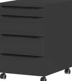GERMANIA Büromöbel-Set »Mailand, inkl. Schreibtisch (elektr. höhenverstellbar) & Rollcontainer« 2 Stk. tlg. Breitenvariante wählbar (140-180 cm), Made in Germany