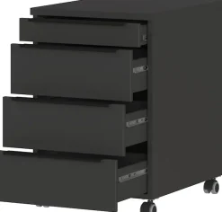 GERMANIA Büromöbel-Set »Mailand« 4 Stk. tlg. inkl. Schreibtisch, Rollcontainer, Raumteiler und Sideboard