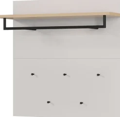 GERMANIA Garderobenpaneel »Cormano« 1 Stk. tlg. 96 x 107 x 30 cm, Kleiderstange und -haken aus Metall, Made in Germany