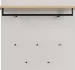 GERMANIA Garderobenpaneel »Cormano« 1 Stk. tlg. 96 x 107 x 30 cm, Kleiderstange und -haken aus Metall, Made in Germany