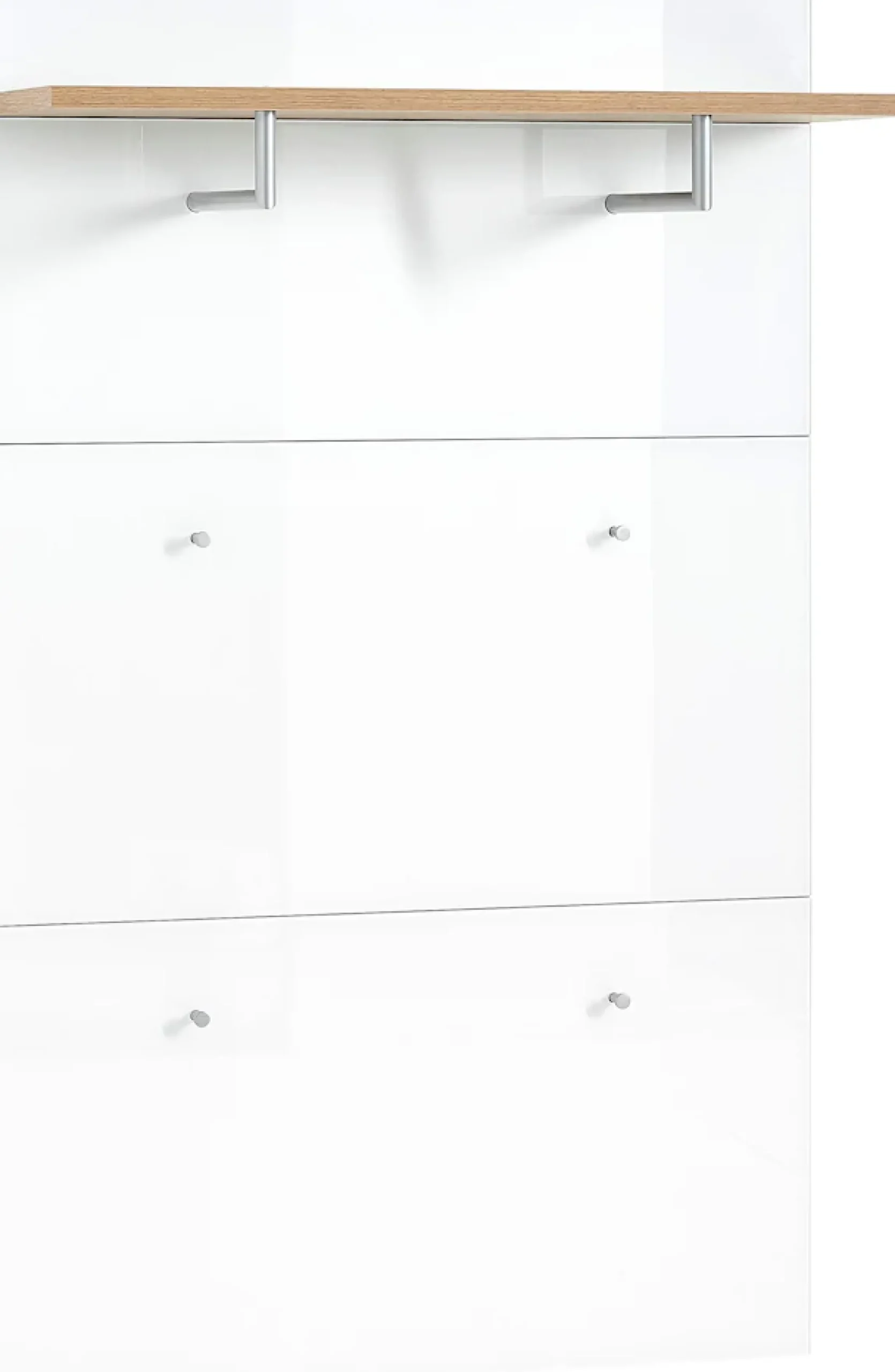 GERMANIA Garderobenpaneel »Telde« 89x144x30cm,Kleiderstange u. -haken aus Metall,ES-Glas,Made in Germany