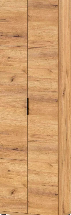 GERMANIA Garderobenschrank »Fremont« Breite: 59 cm, Metallgriffe, verstellb. Böden, ausziehb. Kleiderstange