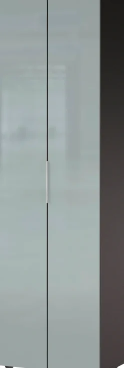 GERMANIA Garderobenschrank »Oakland mit Glasfront« Breite: 59cm, Türdämpfung,verstellb. Böden, Metallgriffe aus Chrom