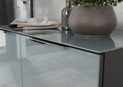 GERMANIA Garderobenschrank »Oakland mit Glasfront« Breite: 59cm, Türdämpfung,verstellb. Böden, Metallgriffe aus Chrom