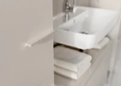 GERMANIA Hochschrank »Hochschrank« 1 Stk. tlg. Hochschrank mit wechselbarem Türanschlag in Kaschmir