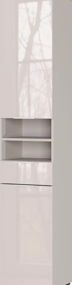 GERMANIA Hochschrank »Tavira« 1 Stk. tlg. Hochschrank mit Glasfronten und Türdämpfung