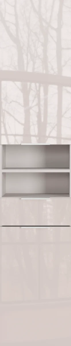 GERMANIA Hochschrank »Tavira« 1 Stk. tlg. Hochschrank mit Glasfronten und Türdämpfung