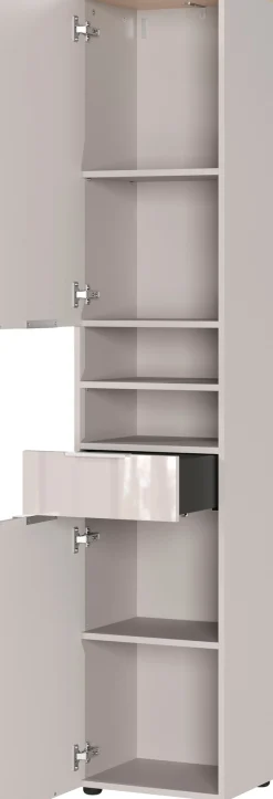 GERMANIA Hochschrank »Tavira« 1 Stk. tlg. Hochschrank mit Glasfronten und Türdämpfung