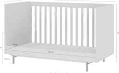 GERMANIA Kinderbett »Tomino in 2 Ausführungen« Set, 2 Stk. tlg. inkl. Umbauseiten, B/H/T 144/87/75 cm, belastbar bis 100 kg