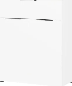 GERMANIA Kombikommode »Oakland mit Glasauflagen,« Breite 83 cm, mit Schubladen, in vers. Varianten