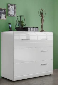 GERMANIA Kommode »Adana« Breite 96 cm, verstellbare Böden, Hochglanz-Fronten, Made in Germany