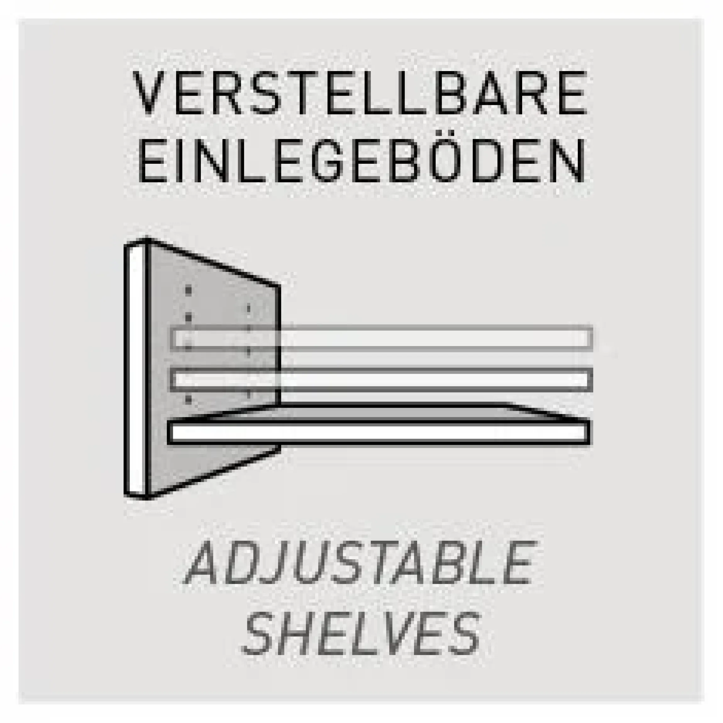 GERMANIA Kommode »Adana« Breite 96 cm, verstellbare Böden, Hochglanz-Fronten, Made in Germany