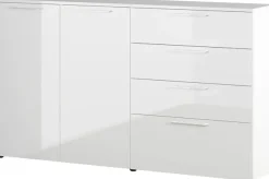 GERMANIA Kommode »Sunnyvale« Breite 186 cm, verstellbare Böden, Hochglanz, Made in Germany