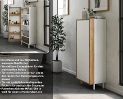 GERMANIA Midischrank »GW-Topeka« 1 Stk. tlg. rechts/links montierbar, Tür innen mit Regalfächern, Höhe 120 cm