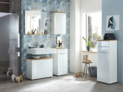 GERMANIA Midischrank »Pescara« Front mit Glasauflage