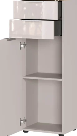 GERMANIA Midischrank »Tavira« 1 Stk. tlg. Midischrank mit Glasfronten und Selbsteinzug der Schubladen