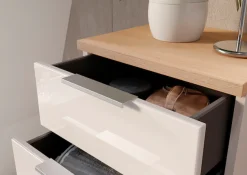 GERMANIA Midischrank »Tavira« 1 Stk. tlg. Midischrank mit Glasfronten und Selbsteinzug der Schubladen